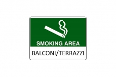 Area fumatori: si può fumare sul balcone.