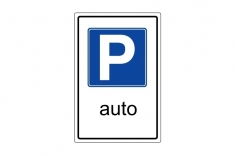 Parcheggio auto su strada.